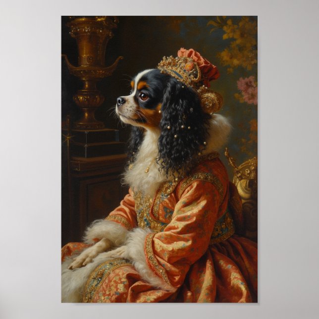 Affiche Portrait de Chin Japonais Royal (Devant)