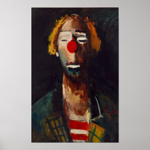 Affiche Portrait de Clown de Joseph Kutter