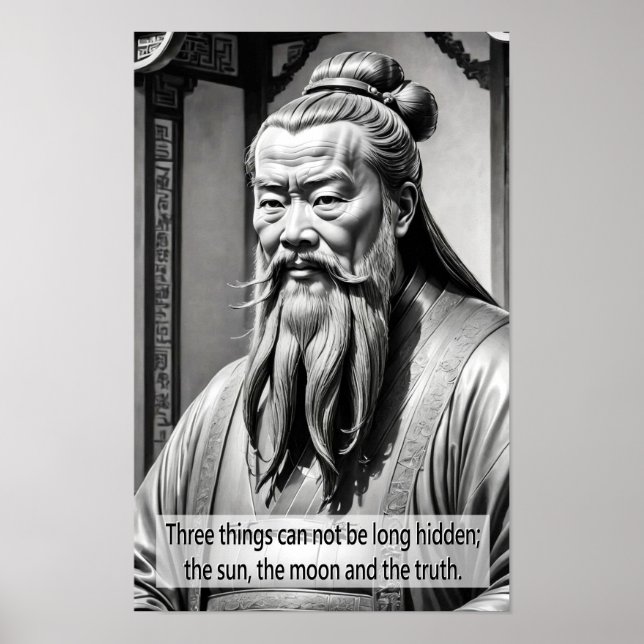 Affiche Portrait de Confucius (Devant)