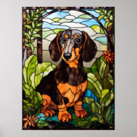 Portrait de Cute Dachshund