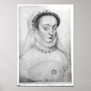 Affiche Portrait de dame De de Charlotte De Beaune