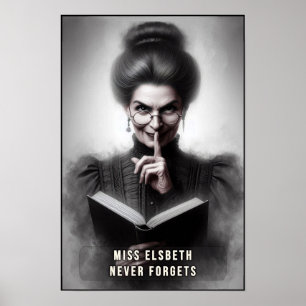 Affiche Portrait de directrice d'école de l'ère victorienn