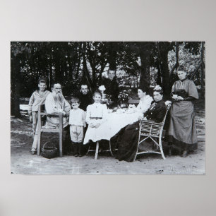 Affiche Portrait de famille auteur du Lion N. Tolstoy