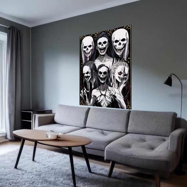 Affiche Portrait de famille cool Bizarre | Art AI (Créateur téléchargé)
