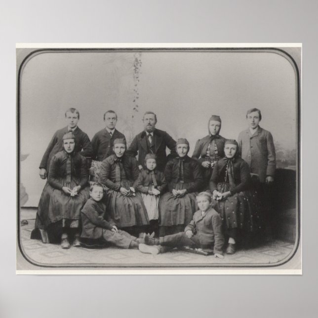 Affiche Portrait de famille d'immigrants (Devant)