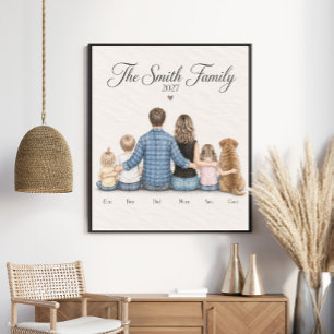 Affiche Portrait de famille personnalisé 2027