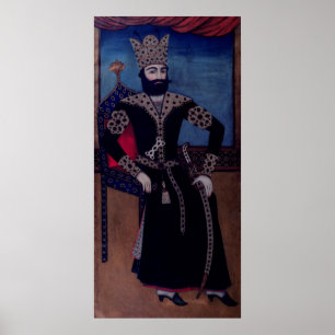 Affiche Portrait de Fath-Ali, Shah d'Iran,