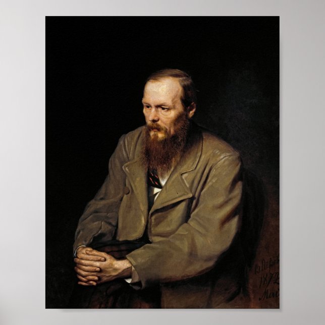 Affiche Portrait de Fedor Dostoyevsky by Vasily Perov (Devant)