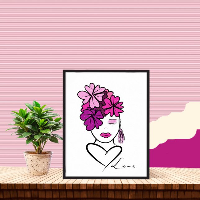 Affiche Portrait de femme (Créateur téléchargé)