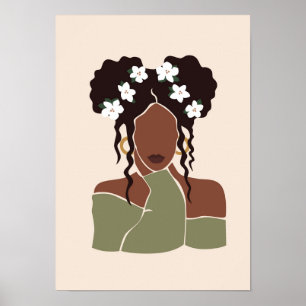 Affiche Portrait de femme Abstraite