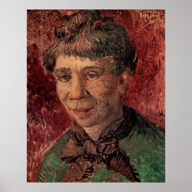 Affiche Portrait de femme Madame Tanguy, Vincent van Gogh (Devant)