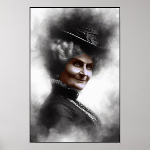 Affiche Portrait de femme victorienne mystérieuse Art