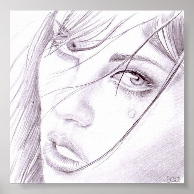 Affiche Portrait de fille (Devant)