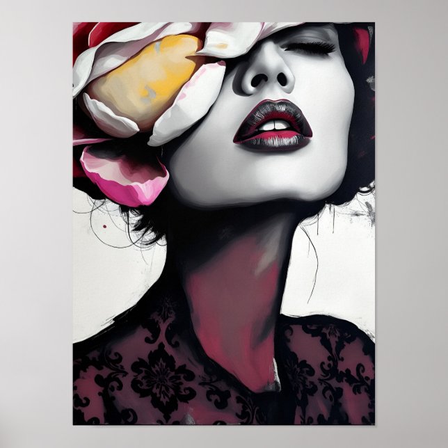 Affiche Portrait de fleurs (Devant)