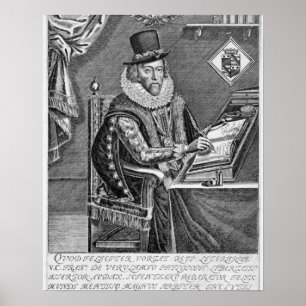 Affiche Portrait de Francis Bacon (1561-1626) Viscount de