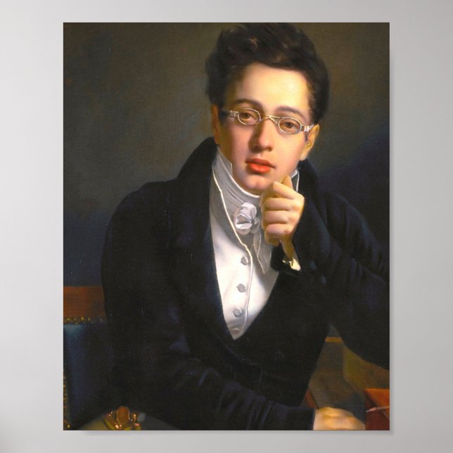 Affiche Portrait de Franz Schubert (Devant)