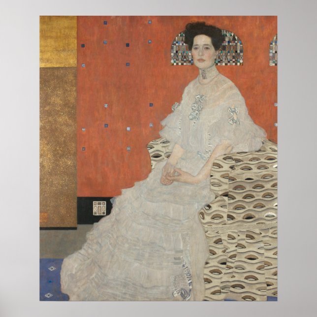Affiche Portrait de Fritza Riedler — Gustav Klimt (1906) (Devant)