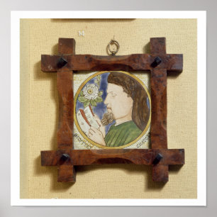 Affiche Portrait de Geoffrey Chaucer (c.1340-1400) (cerami
