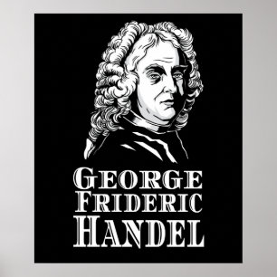 Affiche Portrait de George Frideric Handel