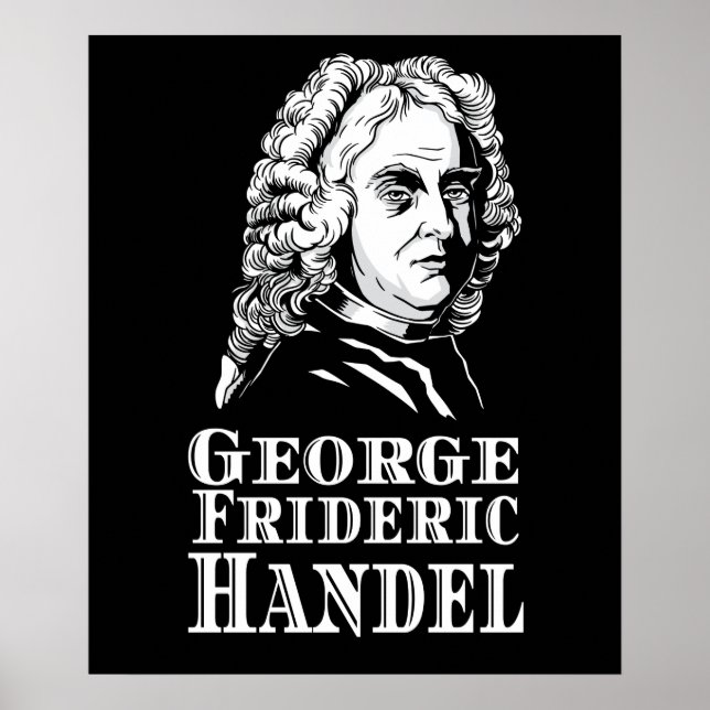 Affiche Portrait de George Frideric Handel (Devant)