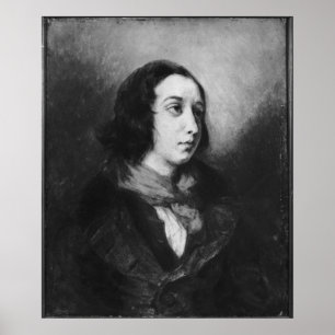 Affiche Portrait de George Sand, 1838
