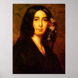 Affiche Portrait de George Sand par Auguste Charpentier