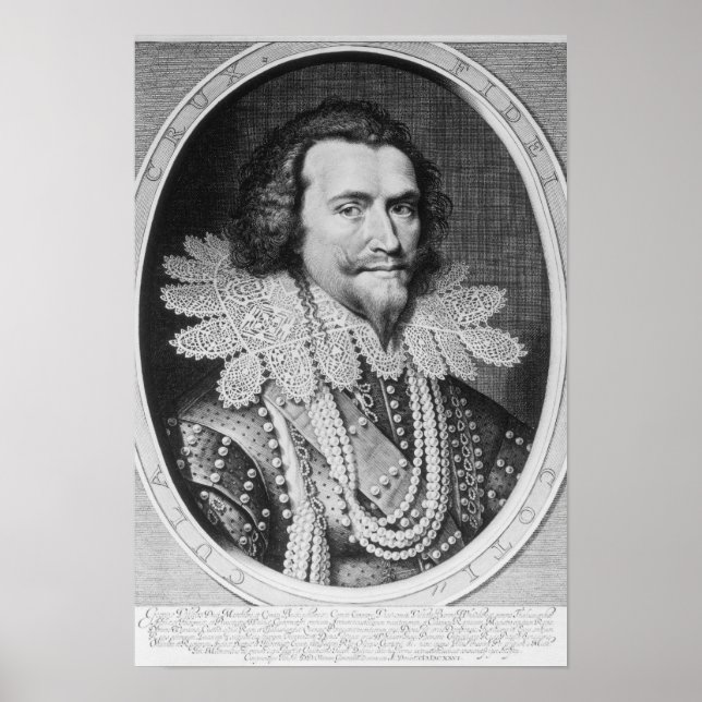 Affiche Portrait de George Villiers (Devant)
