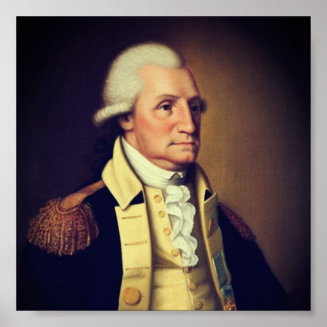 Affiche Portrait de George Washington (1790) (Devant)