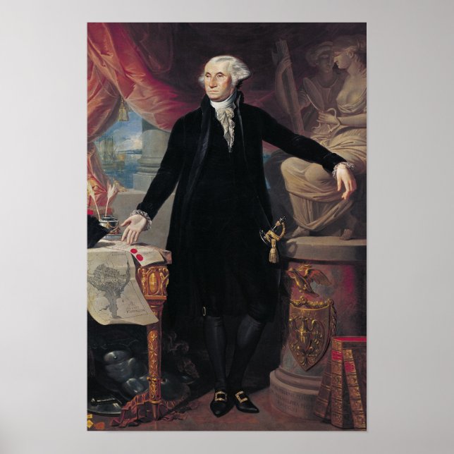 Affiche Portrait de George Washington, 1796 (Devant)
