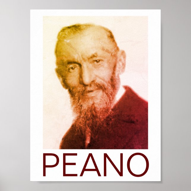 Affiche Portrait de Giuseppe Peano (Devant)
