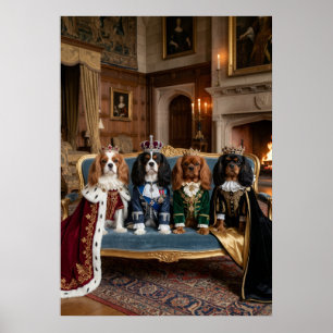 Affiche Portrait de groupe de la famille royale Cavalier S