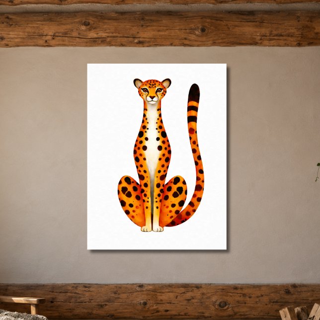 Affiche Portrait de guépard tacheté (Créateur téléchargé)