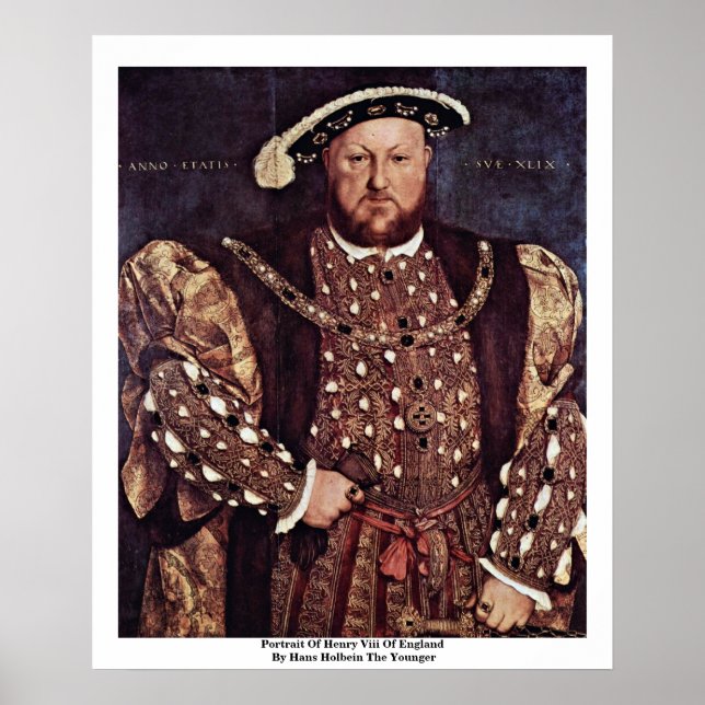 Affiche Portrait De Henry Viii D'Angleterre (Devant)
