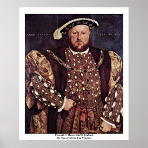 Affiche Portrait de Henry Viii de l'Angleterre