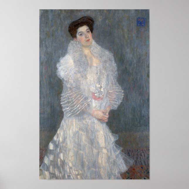 Affiche Portrait de Hermine Gallia — Gustav Klimt (1904) (Devant)
