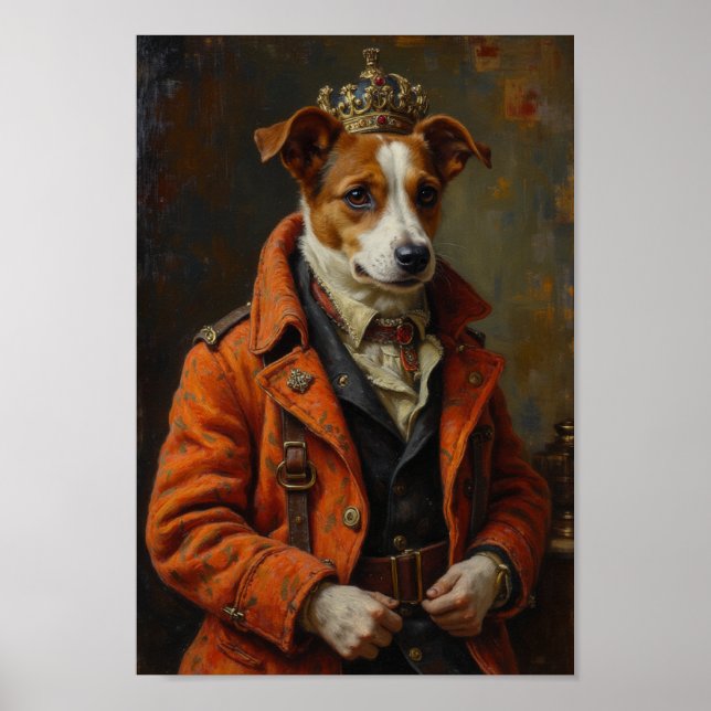 Affiche Portrait de Jack Russell Terrier Royal (Devant)