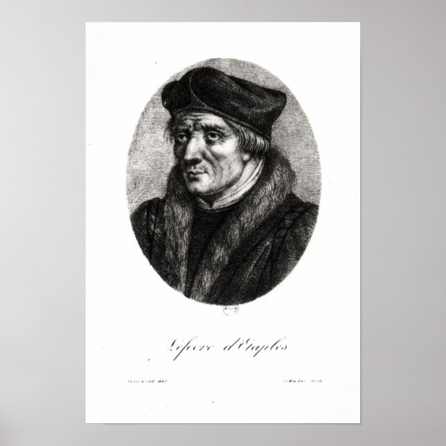 Affiche Portrait de Jacques Lefevre d'Etaples (Devant)