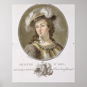 Affiche Portrait de Jeanne d'Arc (1412-31), 1787 (couleur