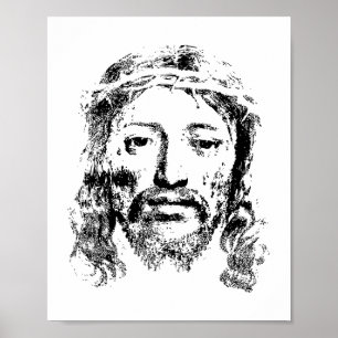 Affiche Portrait de Jésus Divin - Une représentation intem
