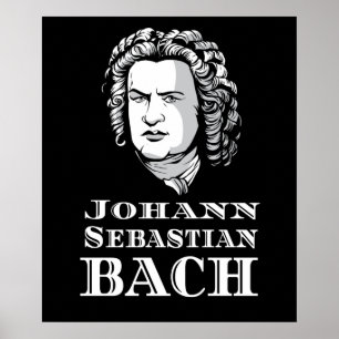 Affiche Portrait de Johann Sebastian Bach