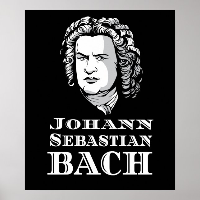 Affiche Portrait de Johann Sebastian Bach (Devant)