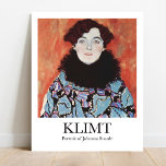Affiche Portrait de Johanna Staude par Gustav Klimt<br><div class="desc">Apportez une touche Art Nouveau à votre maison avec cette belle affiche de "Portrait de Johanna Staude" de Gustav Klimt. Créée entre 1917 et 1918, cette huile sur toile est un magnifique exemple du travail de Klimt au cours de sa carrière. Le tableau original est installé au Belvedere Museum de...</div>