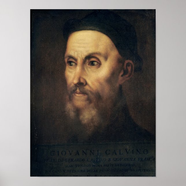 Affiche Portrait de John Calvin (Devant)
