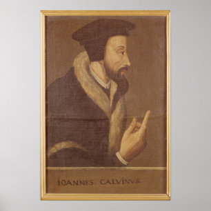 Affiche Portrait de John Calvin