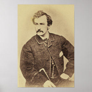 Affiche Portrait de John Wilkes Booth   1861-65