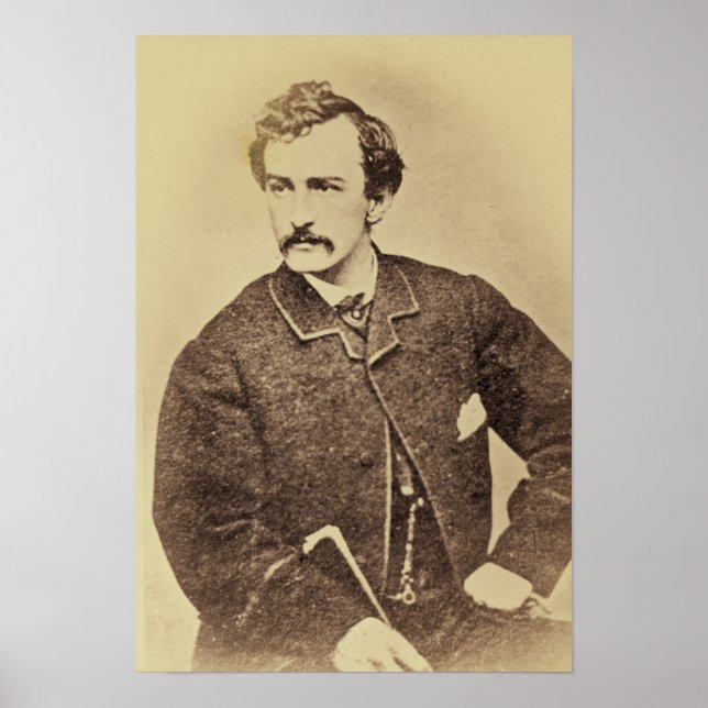 Affiche Portrait de John Wilkes Booth | 1861-65 (Devant)
