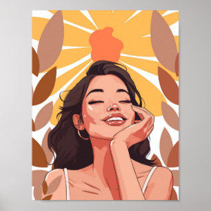Affiche Portrait de Joie Radiante