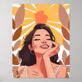 Affiche Portrait de Joie Radiante