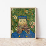 Affiche Portrait de Joseph Roulin | Vincent Van Gogh<br><div class="desc">Portrait de Joseph Roulin (1889) de l'artiste post-impressionniste néerlandais Vincent Van Gogh. La peinture originale est une huile sur toile. Le portrait est l'un des nombreux Van Gogh peints de son ami proche, employé de la poste dans la ville d'Arles, dans le sud de la France. Ce gros plan de...</div>