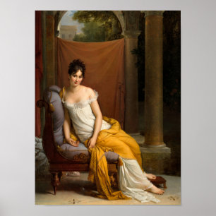 Affiche Portrait de Juliette Recamier par Francois Gerard